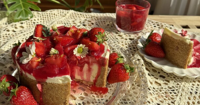 No oven strawberry cheese cake