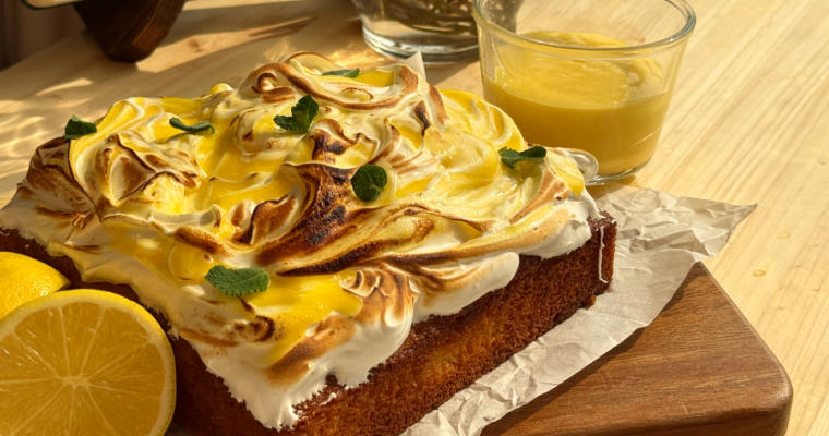 Summer Refreshing: Lemon Coconut Cake with Fluffy Meringue and Lemon Curd